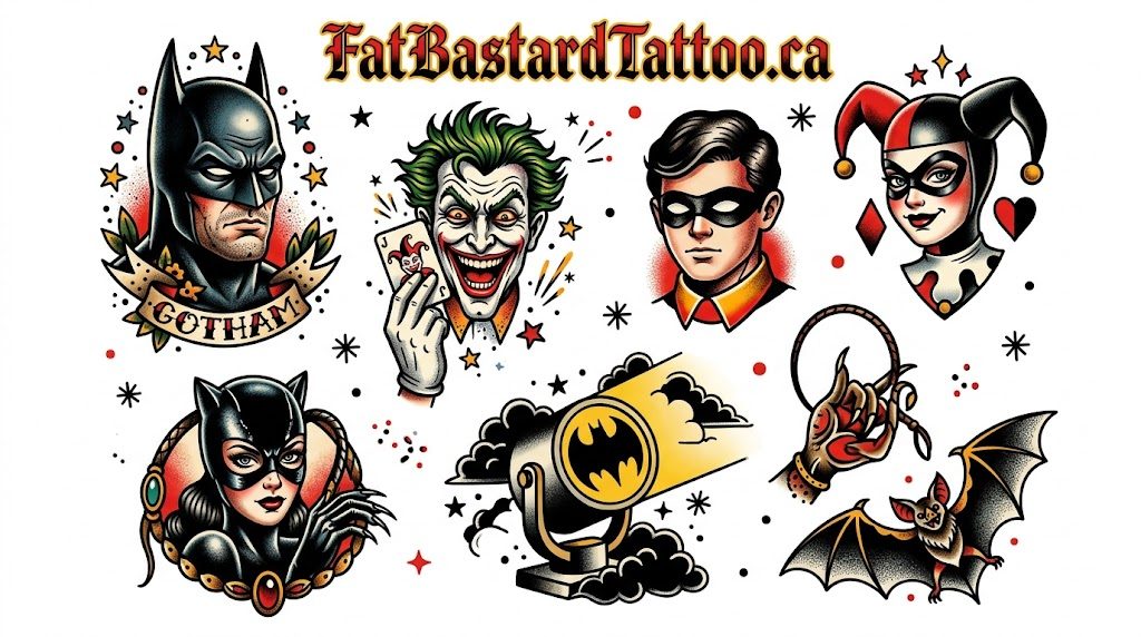 Original flash sheet by Seamus at Fat Bastard Tattoo