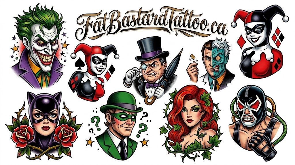 Original flash sheet by Seamus at Fat Bastard Tattoo