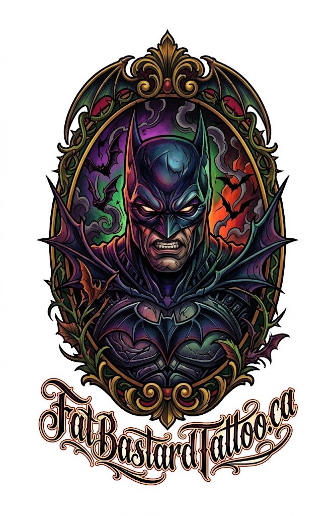 Original flash sheet by Seamus at Fat Bastard Tattoo