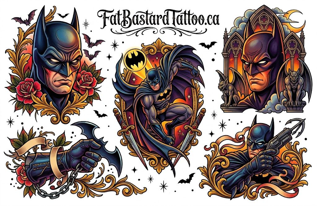 Original flash sheet by Seamus at Fat Bastard Tattoo