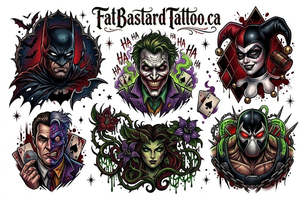 Original flash sheet by Seamus at Fat Bastard Tattoo