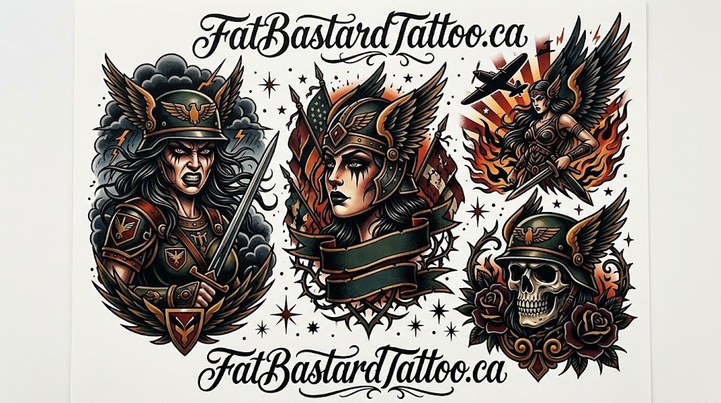 Original flash sheet by Seamus at Fat Bastard Tattoo