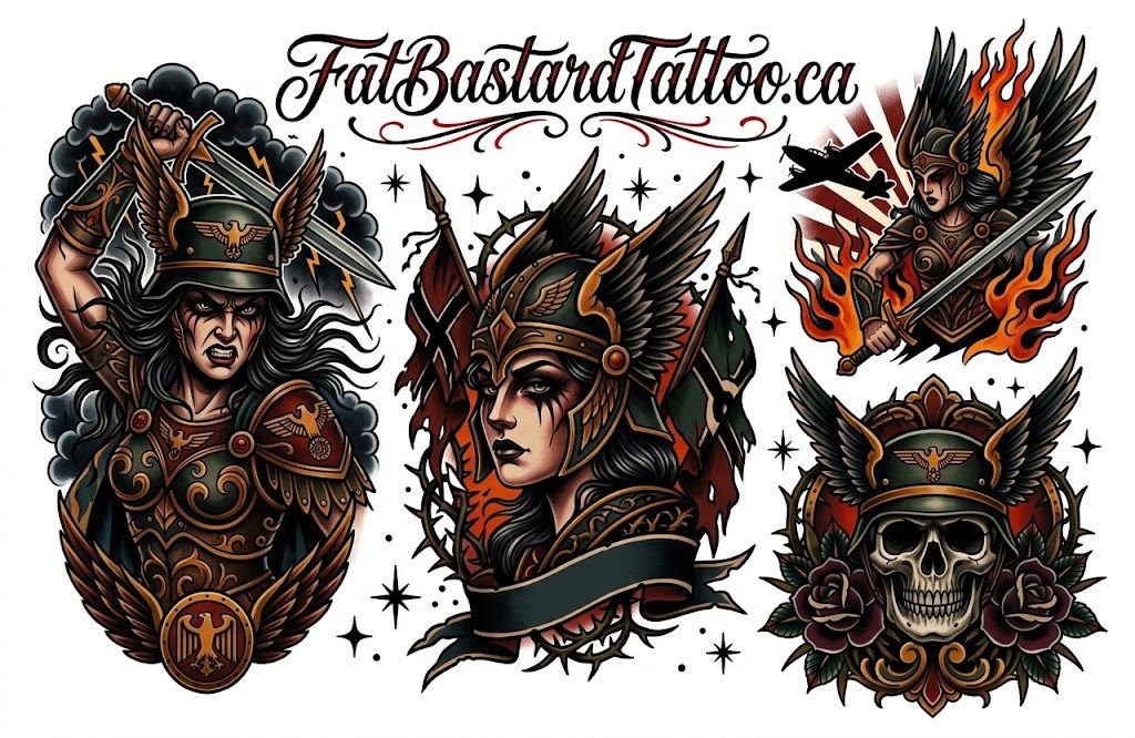 Original flash sheet by Seamus at Fat Bastard Tattoo