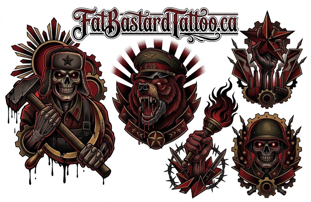 Original flash sheet by Seamus at Fat Bastard Tattoo