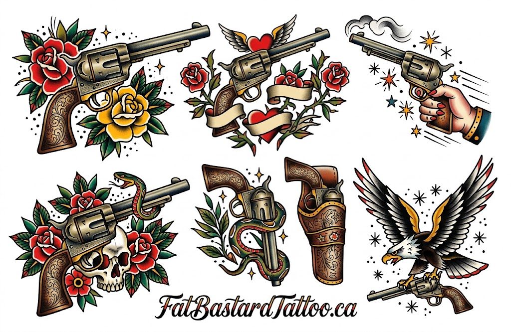 Original flash sheet by Seamus at Fat Bastard Tattoo
