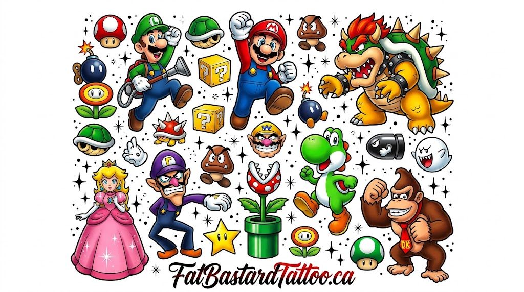 Original flash sheet by Seamus at Fat Bastard Tattoo