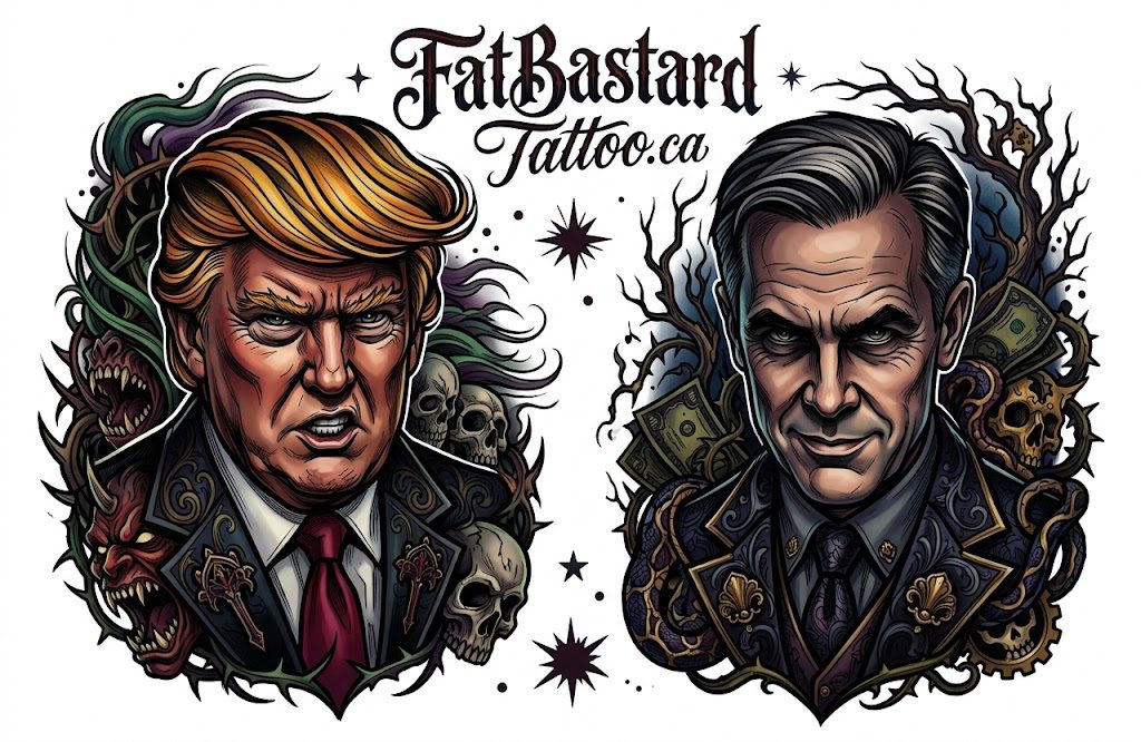 Original flash sheet by Seamus at Fat Bastard Tattoo