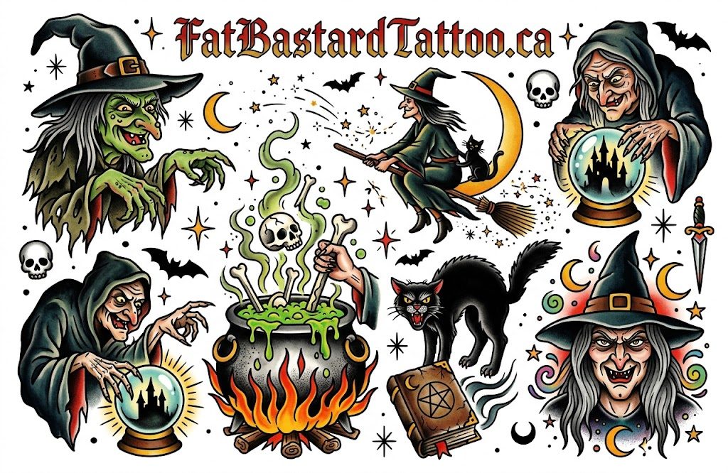 Original flash sheet by Seamus at Fat Bastard Tattoo